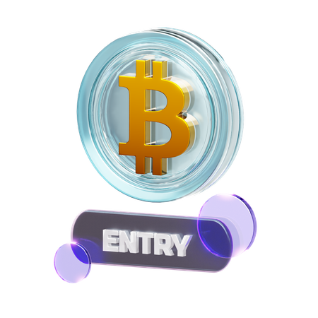 Crypto-entrée  3D Icon