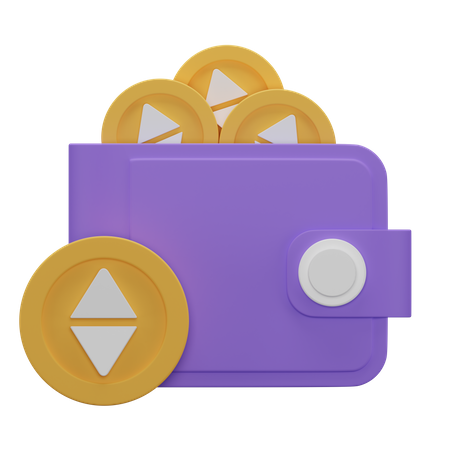 Crypto Ethereum Wallet  3D Icon