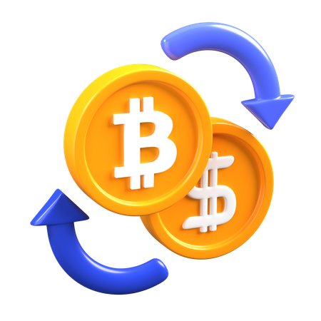 Crypto Exchange  3D Icon