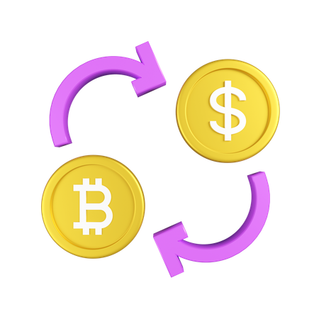 Crypto Exchange  3D Icon