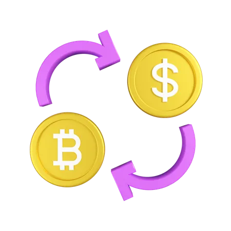 Crypto Exchange  3D Icon