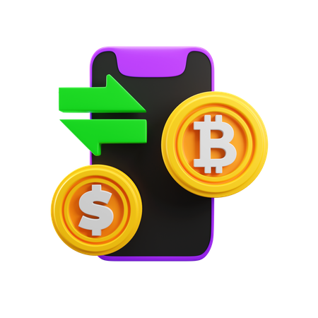 Crypto Exchange  3D Icon