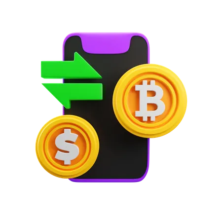 Crypto Exchange  3D Icon