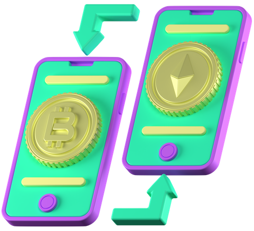 Crypto Exchange  3D Icon