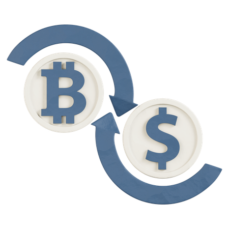 Crypto Exchange  3D Icon