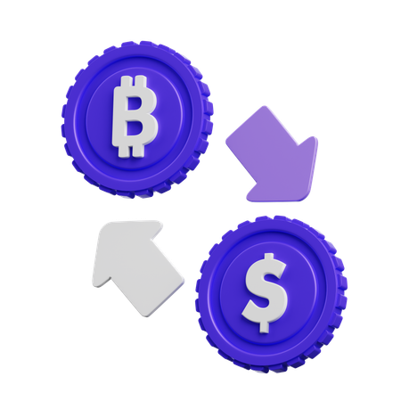 Crypto Exchange  3D Icon