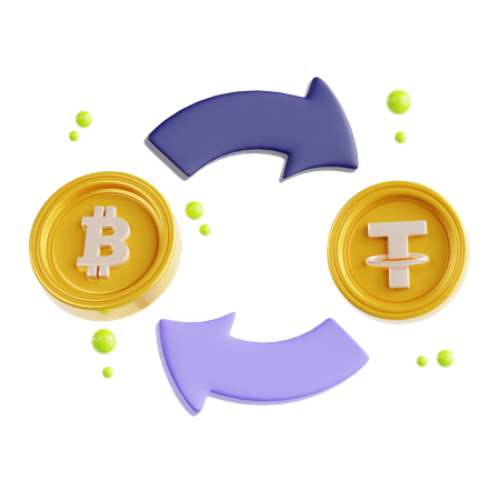 Crypto Exchange  3D Icon