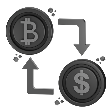 Crypto Exchange  3D Icon