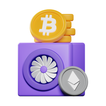 Crypto Fan 3D Icon