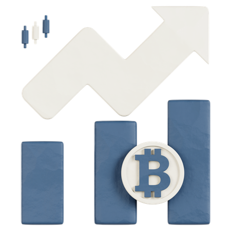 Crypto Graph  3D Icon