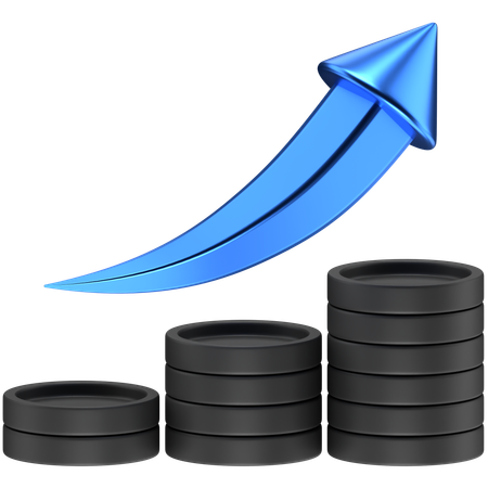 Crypto Growth  3D Icon