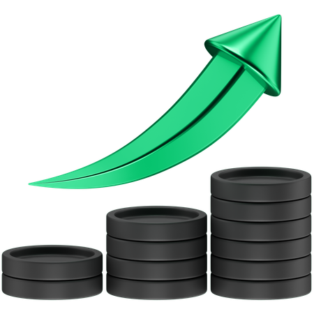 Crypto Growth  3D Icon