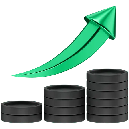 Crypto Growth  3D Icon