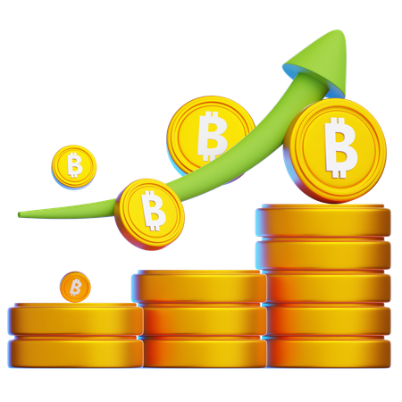 Crypto Growth  3D Icon