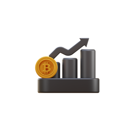 Crypto Growth  3D Icon
