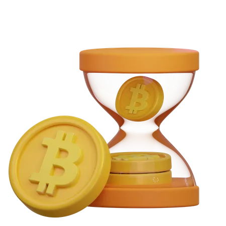 Crypto Hourglass  3D Icon