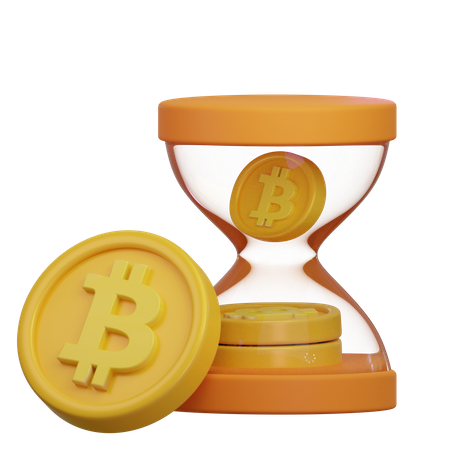 Crypto Hourglass  3D Icon