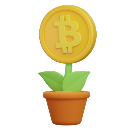 Investissement cryptographique  3D Icon