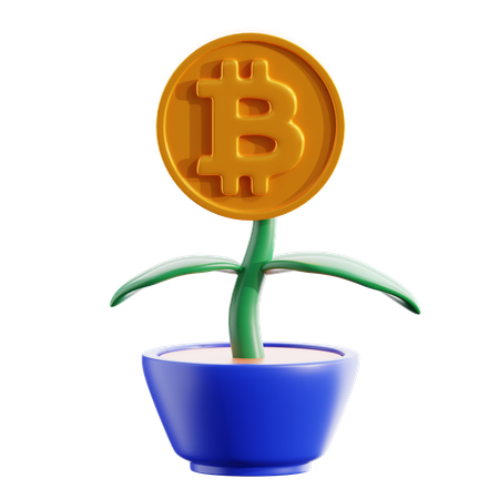 Investissement cryptographique  3D Icon