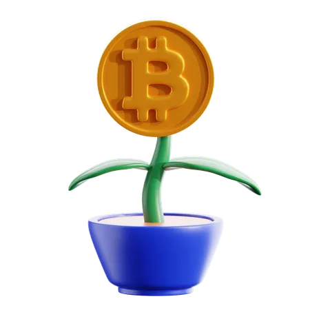 Investissement cryptographique  3D Icon