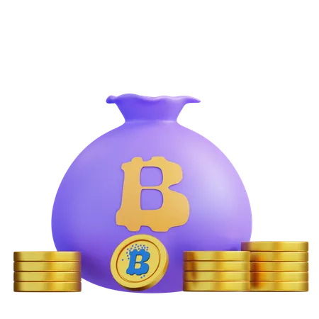 3 D Illustration Crypto Investment 3D Icon