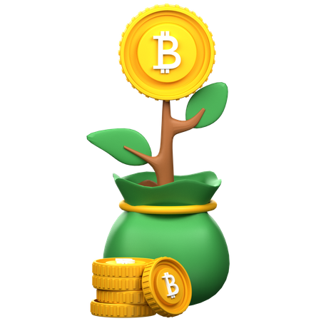 Crypto Investment  3D Icon