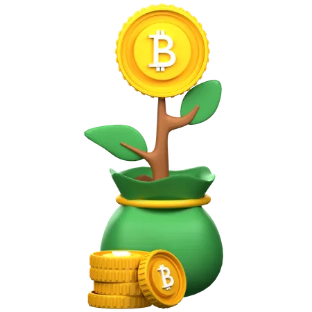 Crypto Investment  3D Icon