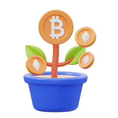 Crypto Investment  3D Icon