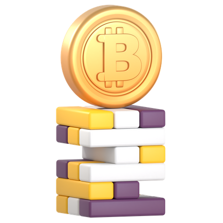 Crypto Jenga  3D Icon