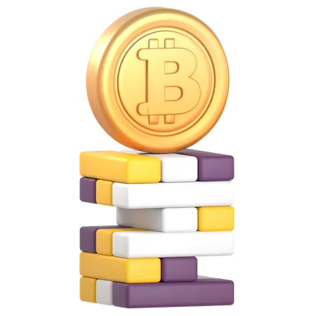 Crypto Jenga  3D Icon