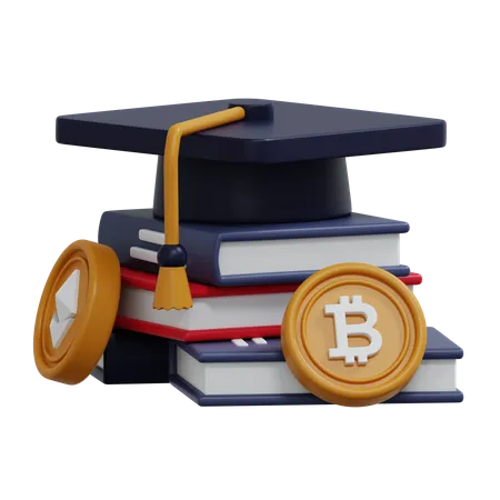 Crypto learning  3D Icon