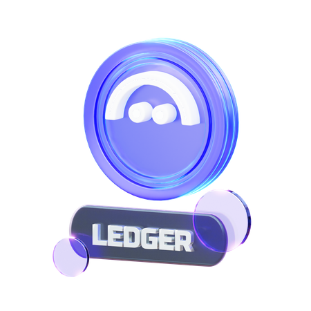 Crypto Ledger  3D Icon