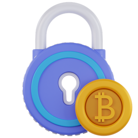 Crypto Lock  3D Icon