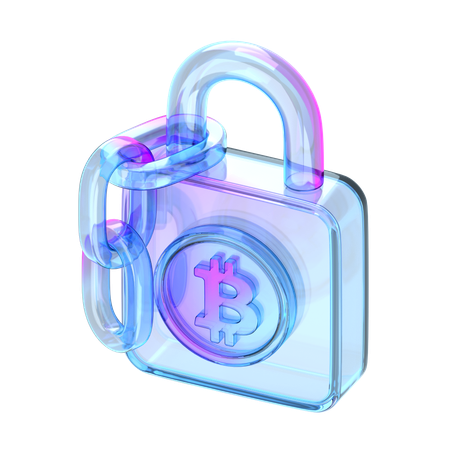 Crypto Lock  3D Icon