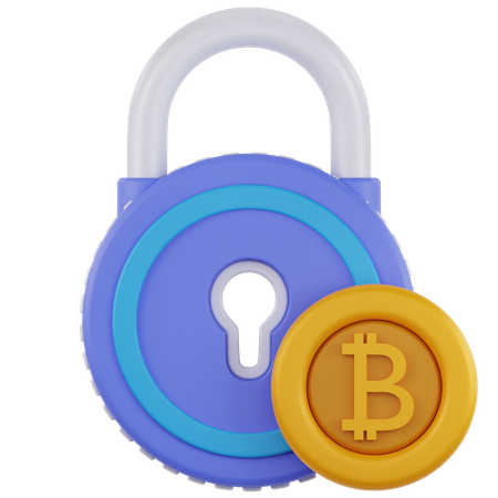 Crypto Lock  3D Icon