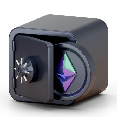 Casier crypto  3D Icon