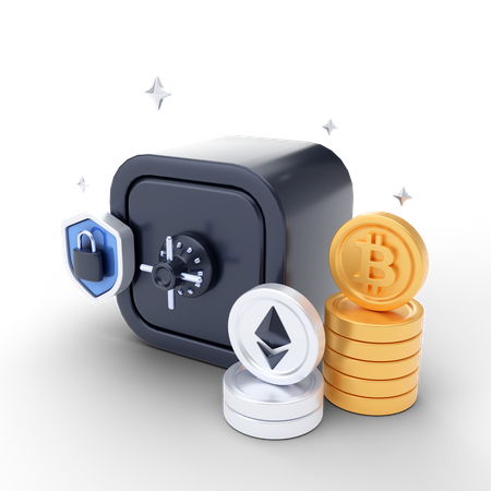 Crypto Locker  3D Illustration