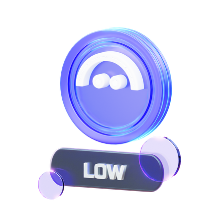 Crypto Low  3D Icon