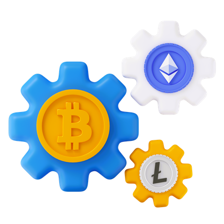 Crypto Management  3D Icon