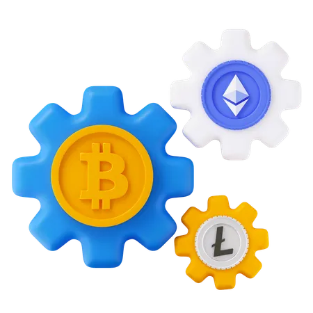Crypto Management  3D Icon
