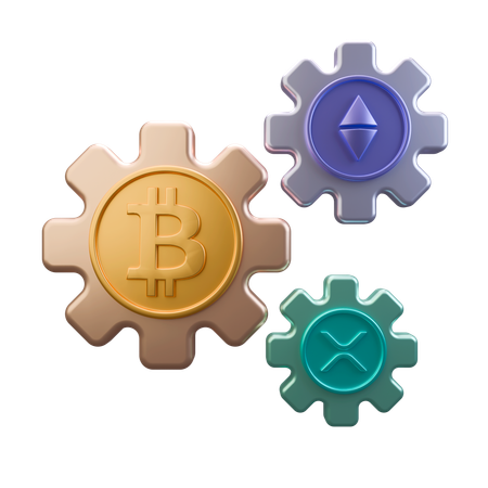 Crypto Management  3D Icon