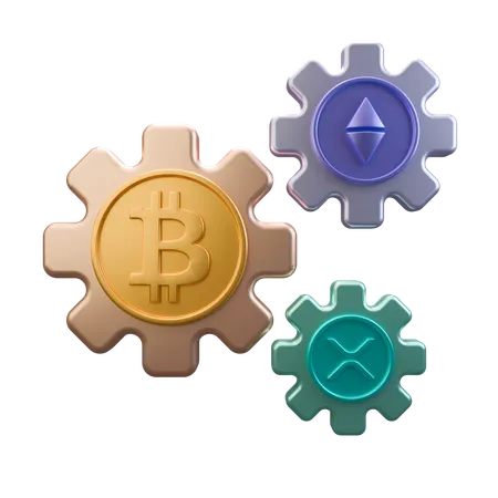 Crypto Management  3D Icon