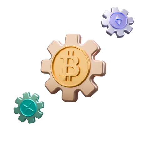 Crypto Management  3D Icon