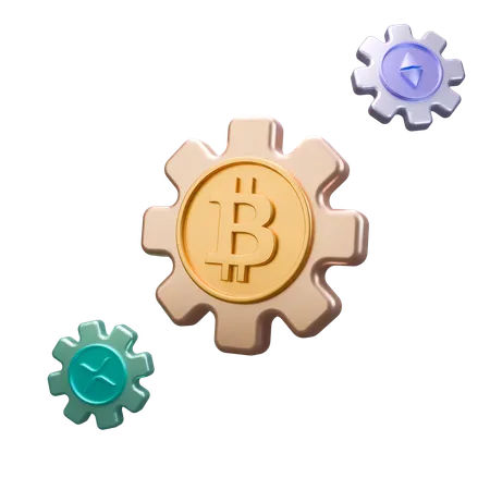 Crypto Management  3D Icon
