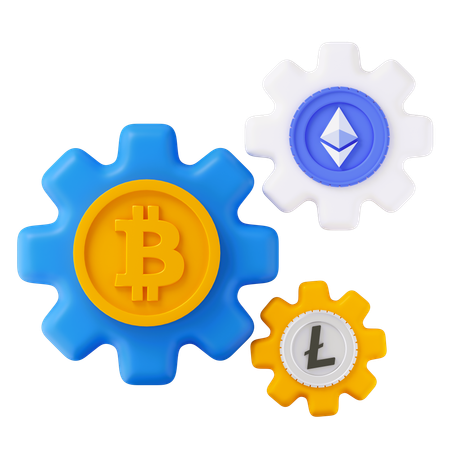 Crypto Management  3D Icon