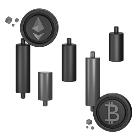 Crypto Market  3D Icon