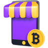 crypto market 3d logo