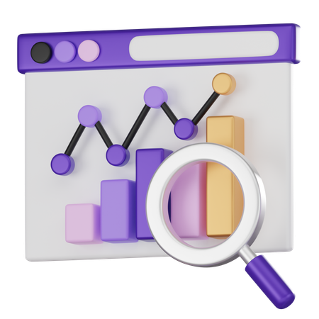 Crypto Market Analysis  3D Icon