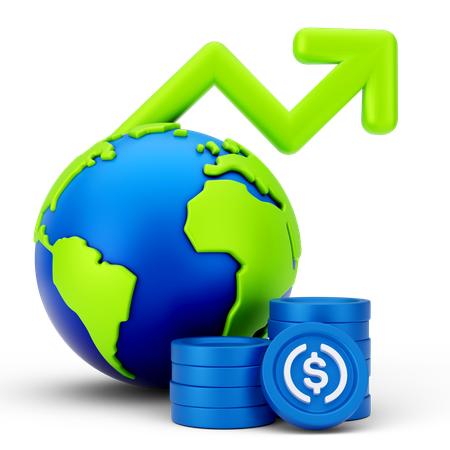 Crypto market analysis  3D Icon