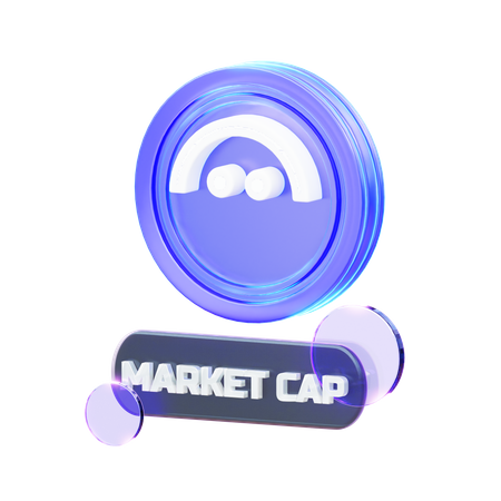 Crypto Market Cap  3D Icon